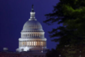 blurred photo of US Capitol Building